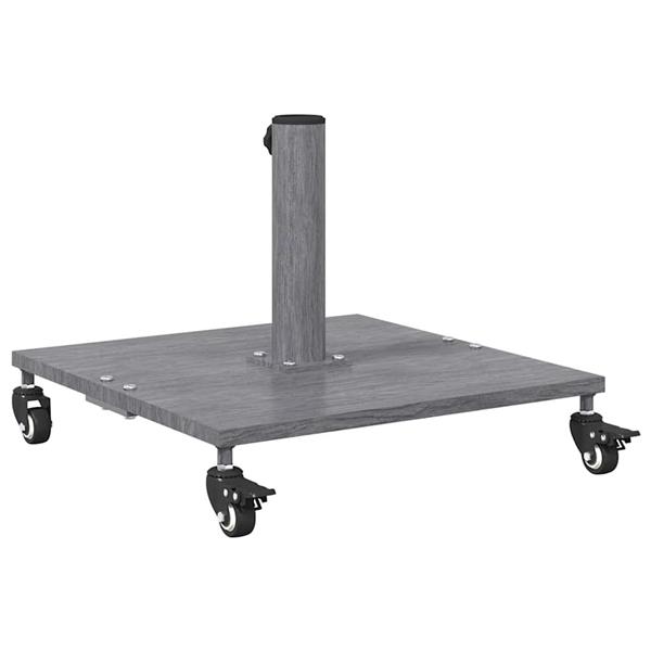 Grote foto vidaxl buiten parasols donkerhout 45 x 45 x 31.5 cm staal tuin en terras overige tuin en terras