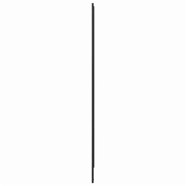 Grote foto vidaxl douchescherm zwart 132 x 2 x 140 cm aluminium doe het zelf en verbouw sanitair