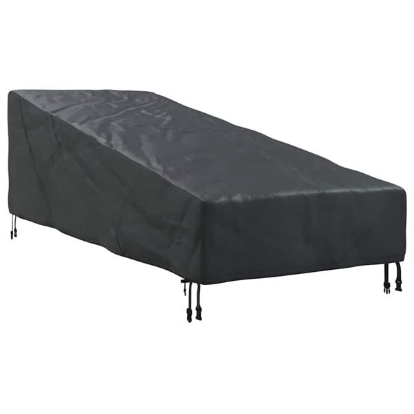 Grote foto vidaxl buitenmeubelhoes zwart 195 x 76 x 82 cm 210d oxford stof tuin en terras tuinmeubelen