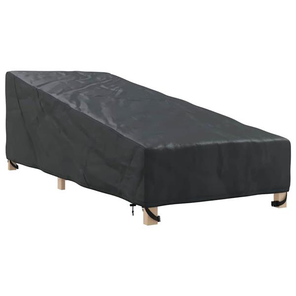 Grote foto vidaxl buitenmeubelhoes zwart 195 x 76 x 82 cm 210d oxford stof tuin en terras tuinmeubelen