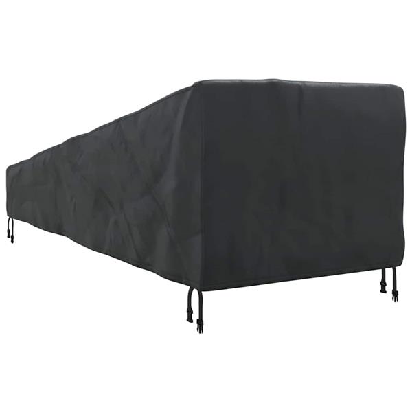 Grote foto vidaxl buitenmeubelhoes zwart 195 x 76 x 82 cm 210d oxford stof tuin en terras tuinmeubelen