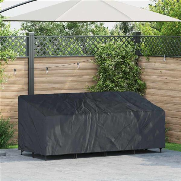 Grote foto vidaxl buitenmeubelhoes zwart 220 x 100 x 89 cm 210d oxford stof tuin en terras tuinmeubelen