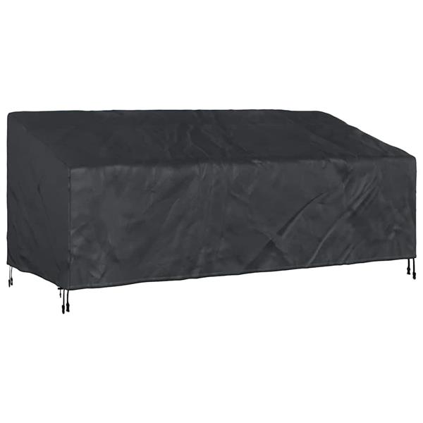 Grote foto vidaxl buitenmeubelhoes zwart 220 x 100 x 89 cm 210d oxford stof tuin en terras tuinmeubelen
