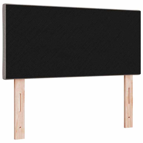 Grote foto vidaxl stoffen hoofdbord geometric met hoofdeinde taupe 100 cm stof antiek en kunst stoelen en banken