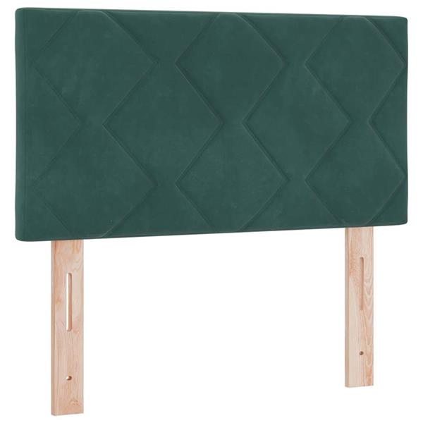 Grote foto vidaxl hoofdbord wandgemonteerd geometrisch donkergroen 80 cm fluweel antiek en kunst stoelen en banken