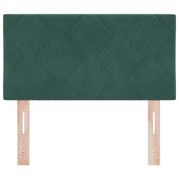 Grote foto vidaxl hoofdbord wandgemonteerd geometrisch donkergroen 80 cm fluweel antiek en kunst stoelen en banken