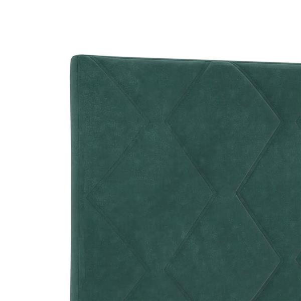 Grote foto vidaxl hoofdbord wandgemonteerd geometrisch donkergroen 80 cm fluweel antiek en kunst stoelen en banken
