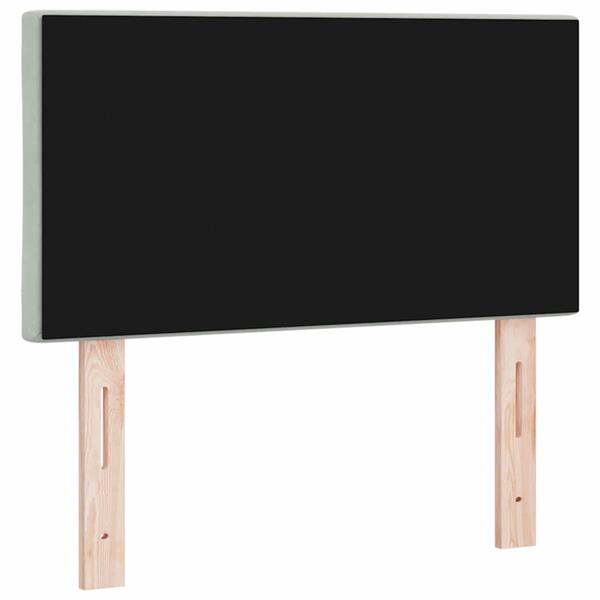 Grote foto vidaxl hoofdbord wandgemonteerd geometrisch lichtgrijs 80 cm fluweel antiek en kunst stoelen en banken