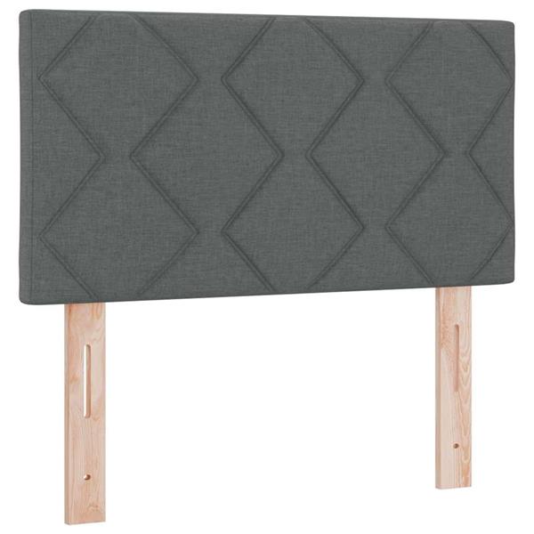 Grote foto vidaxl stoffen hoofdbord geometric handmatig donkergrijs 80 cm stof antiek en kunst stoelen en banken
