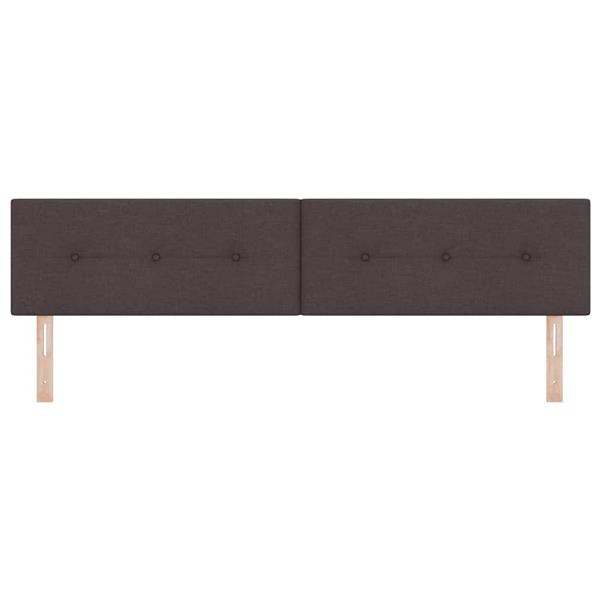 Grote foto vidaxl hoofdbord met hoofdeinde donkerbruin 200 cm stof antiek en kunst stoelen en banken
