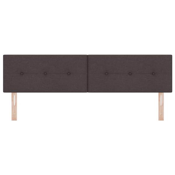 Grote foto vidaxl hoofdbord hoogte verstelbaar handmatig donkerbruin 180 cm stof antiek en kunst stoelen en banken