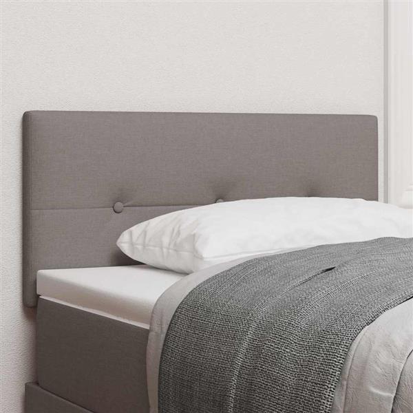 Grote foto vidaxl hoofdbord met hoofdeinde taupe 90 cm stof antiek en kunst stoelen en banken
