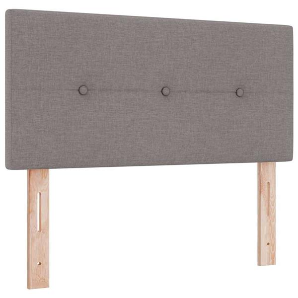 Grote foto vidaxl hoofdbord met hoofdeinde taupe 90 cm stof antiek en kunst stoelen en banken
