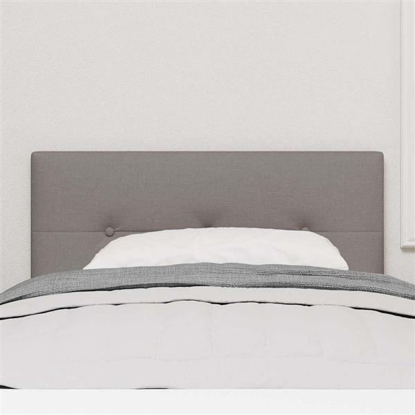 Grote foto vidaxl hoofdbord met hoofdeinde taupe 90 cm stof antiek en kunst stoelen en banken
