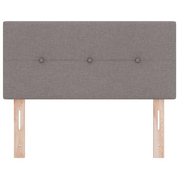 Grote foto vidaxl hoofdbord met hoofdeinde taupe 90 cm stof antiek en kunst stoelen en banken