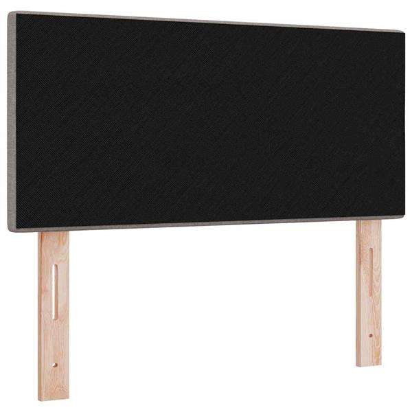 Grote foto vidaxl hoofdbord met hoofdeinde taupe 90 cm stof antiek en kunst stoelen en banken
