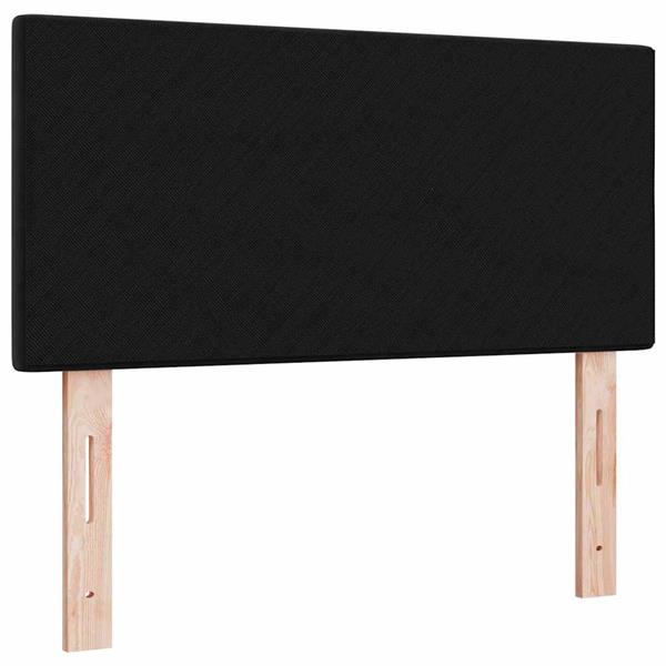 Grote foto vidaxl hoofdbord wandgemonteerd met hoofdeinde zwart 80 cm fluweel antiek en kunst stoelen en banken