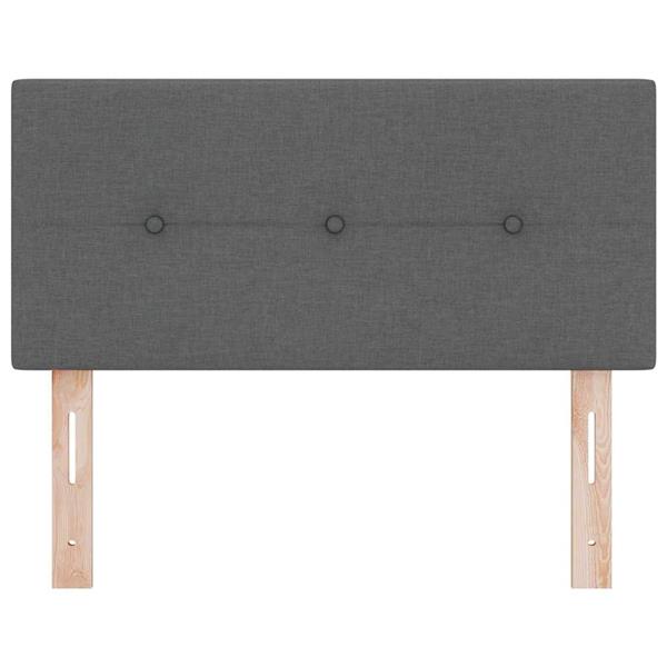 Grote foto vidaxl hoofdbord met hoofdeinde donkergrijs 80 cm stof antiek en kunst stoelen en banken