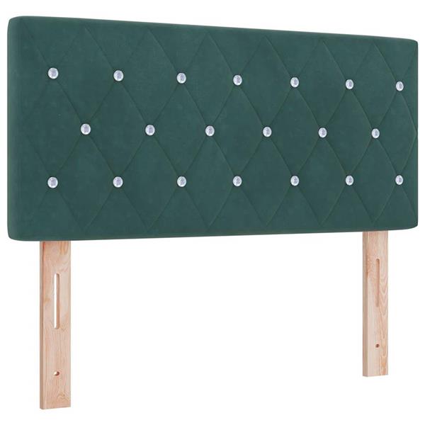 Grote foto vidaxl fluwelen hoofdbord argyle handmatig donkergroen 100 cm fluweel antiek en kunst stoelen en banken