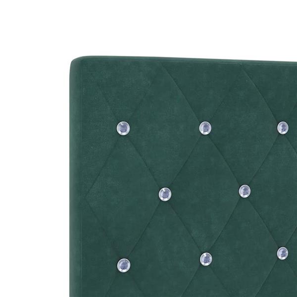 Grote foto vidaxl fluwelen hoofdbord argyle handmatig donkergroen 100 cm fluweel antiek en kunst stoelen en banken