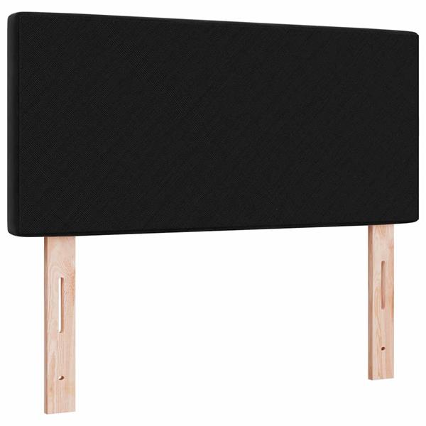Grote foto vidaxl fluwelen hoofdbord argyle met hoofdeinde zwart 100 cm fluweel antiek en kunst stoelen en banken