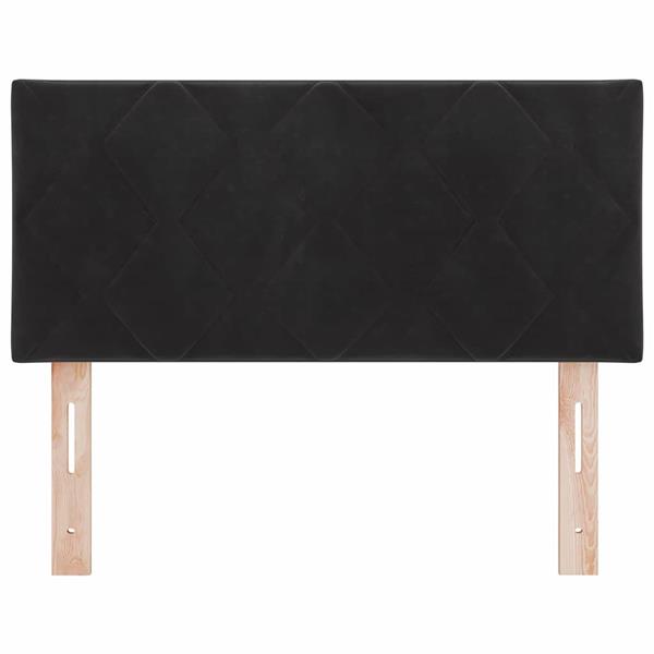 Grote foto vidaxl hoofdbord wandgemonteerd geometrisch zwart 100 cm fluweel antiek en kunst stoelen en banken