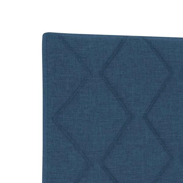Grote foto vidaxl stoffen hoofdbord geometric met hoofdeinde blauw 100 cm stof antiek en kunst stoelen en banken