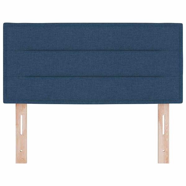 Grote foto vidaxl hoofdbord hoogte verstelbaar met hoofdeinde blauw 100 cm stof antiek en kunst stoelen en banken