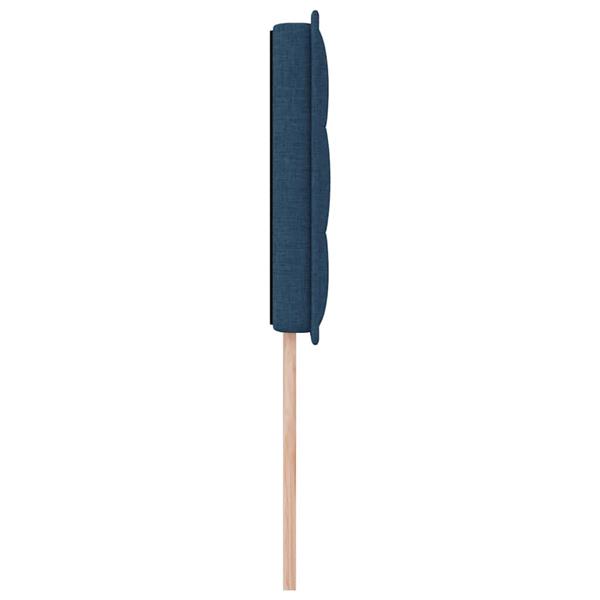Grote foto vidaxl hoofdbord hoogte verstelbaar met hoofdeinde blauw 100 cm stof antiek en kunst stoelen en banken