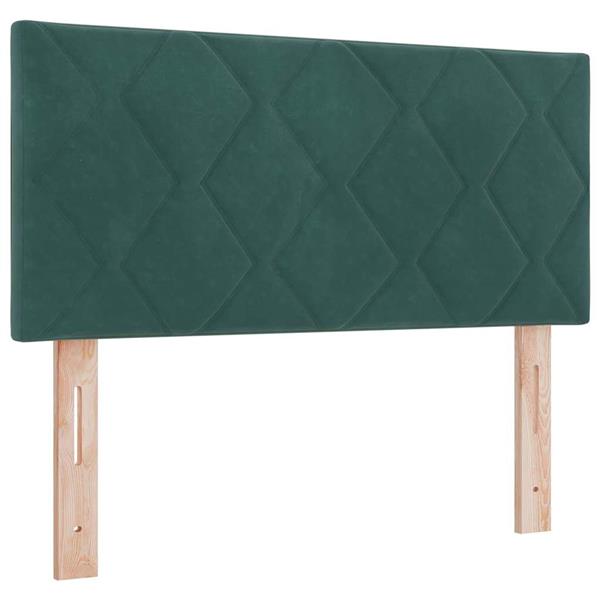 Grote foto vidaxl hoofdbord wandgemonteerd geometrisch donkergroen 90 cm fluweel antiek en kunst stoelen en banken