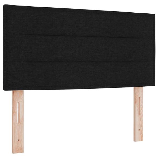 Grote foto vidaxl hoofdbord hoogte verstelbaar met hoofdeinde zwart 80 cm stof antiek en kunst stoelen en banken