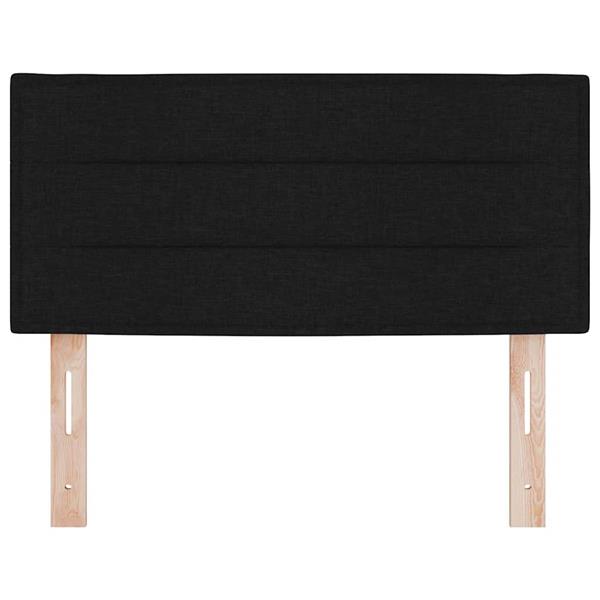 Grote foto vidaxl hoofdbord hoogte verstelbaar met hoofdeinde zwart 80 cm stof antiek en kunst stoelen en banken