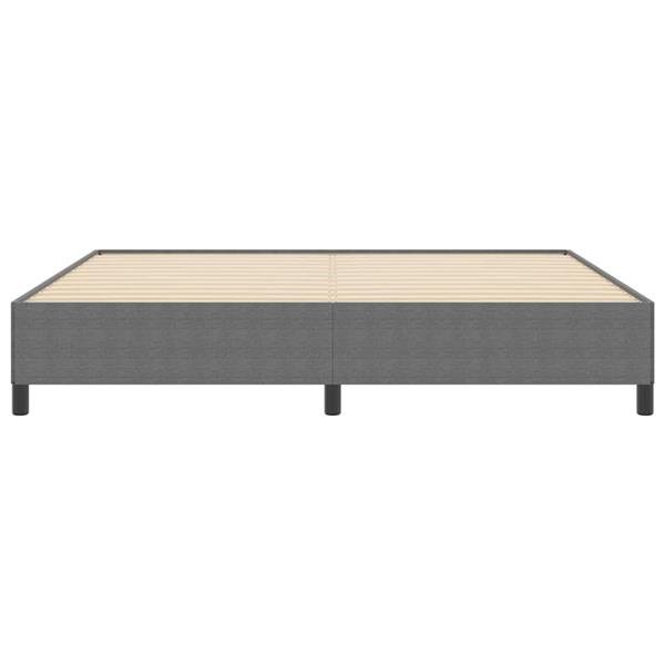 Grote foto vidaxl bedframe lichtgrijs 200 x 200 cm katoenen stof antiek en kunst stoelen en banken