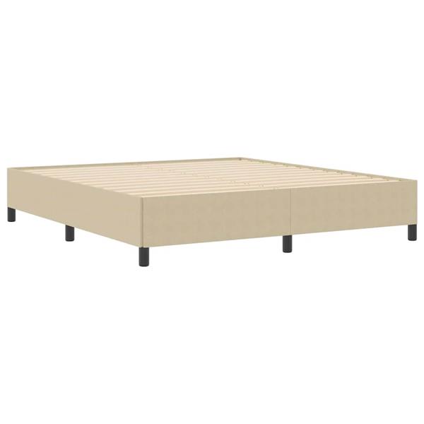Grote foto vidaxl bedframe grijs groen 180 x 200 cm katoenen stof antiek en kunst stoelen en banken