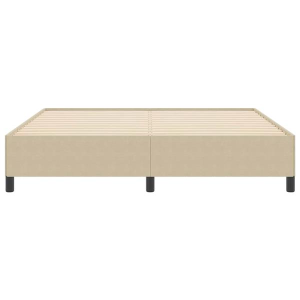 Grote foto vidaxl bedframe grijs groen 180 x 200 cm katoenen stof antiek en kunst stoelen en banken