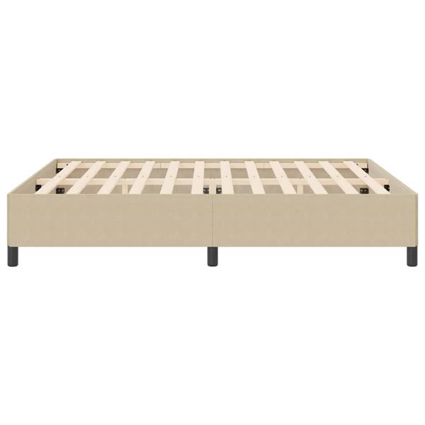 Grote foto vidaxl bedframe grijs groen 180 x 200 cm katoenen stof antiek en kunst stoelen en banken