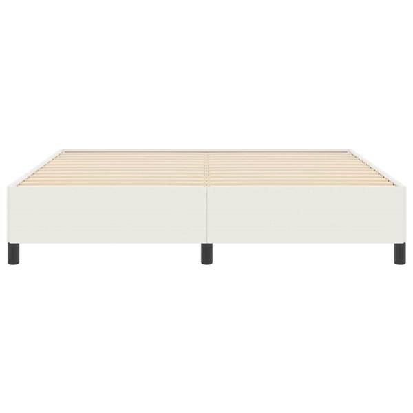 Grote foto vidaxl bedframe cr me 180 x 200 cm katoenen stof antiek en kunst stoelen en banken
