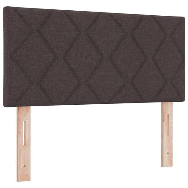 Grote foto vidaxl stoffen hoofdbord geometric handmatig donkerbruin 90 cm stof antiek en kunst stoelen en banken
