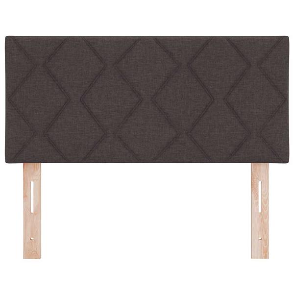 Grote foto vidaxl stoffen hoofdbord geometric handmatig donkerbruin 90 cm stof antiek en kunst stoelen en banken
