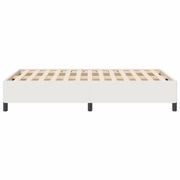 Grote foto vidaxl bedframe cr me 120 x 200 cm katoenen stof antiek en kunst stoelen en banken