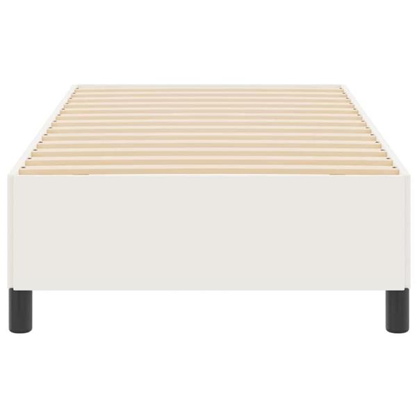 Grote foto vidaxl bedframe cr me 100 x 200 cm katoenen stof antiek en kunst stoelen en banken