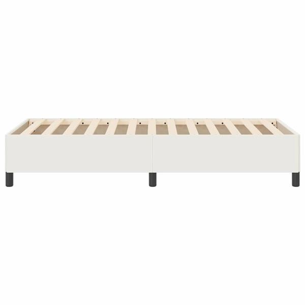 Grote foto vidaxl bedframe cr me 100 x 200 cm katoenen stof antiek en kunst stoelen en banken