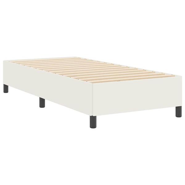 Grote foto vidaxl bedframe cr me 90 x 200 cm katoenen stof antiek en kunst stoelen en banken