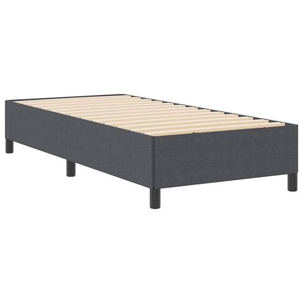 Grote foto vidaxl bedframe donkergrijs 80 x 200 cm katoenen stof antiek en kunst stoelen en banken
