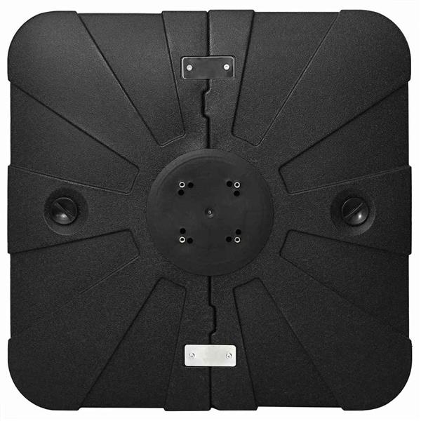 Grote foto vidaxl set van hangende parasolbasis 2 pcs zwart 88 x 88 x 19 cm tuin en terras overige tuin en terras