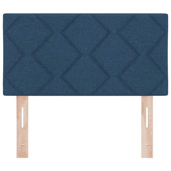 Grote foto vidaxl stoffen hoofdbord geometric met hoofdeinde blauw 80 cm stof antiek en kunst stoelen en banken