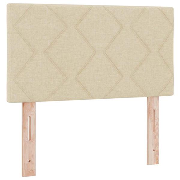 Grote foto vidaxl stoffen hoofdbord geometric met hoofdeinde cr me 80 cm stof antiek en kunst stoelen en banken