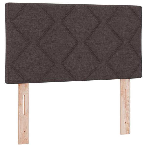Grote foto vidaxl stoffen hoofdbord geometric handmatig donkerbruin 80 cm stof antiek en kunst stoelen en banken