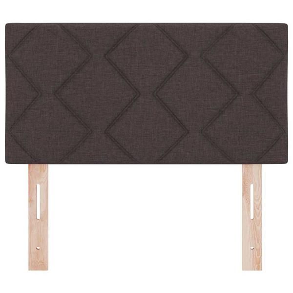 Grote foto vidaxl stoffen hoofdbord geometric handmatig donkerbruin 80 cm stof antiek en kunst stoelen en banken