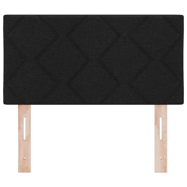 Grote foto vidaxl stoffen hoofdbord geometric met hoofdeinde zwart 80 cm stof antiek en kunst stoelen en banken